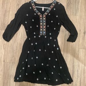 Aztec black dress